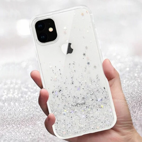 Shockproof back cover Glitter for Iphone 11 Pro (5.8), Transparent 2