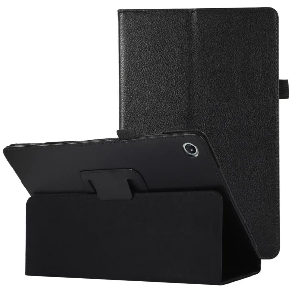 Litchi Texture Flip Case for Lenovo Tab M10 Plus (3rd Gen) 10.6 inch tablet, Black 1