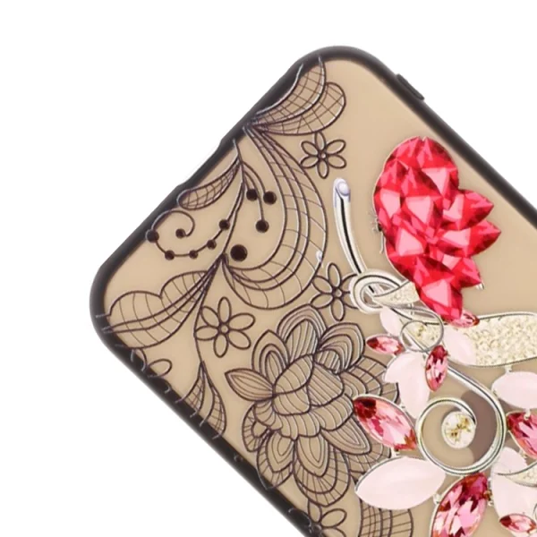 Shockproof back cover Lace Flower for iPhone 11 Pro, Ruby 5
