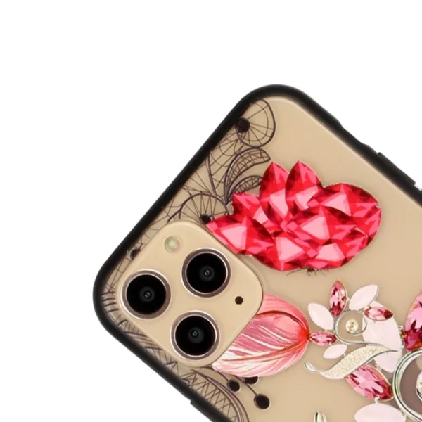 Shockproof back cover Lace Flower for iPhone 11 Pro, Ruby 4