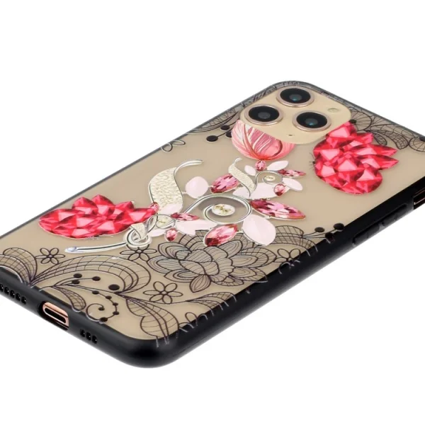 Shockproof back cover Lace Flower for iPhone 11 Pro, Ruby 3