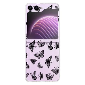 Пластмасов калъф за Samsung Galaxy Z Flip 5 5G, Черни пеперуди