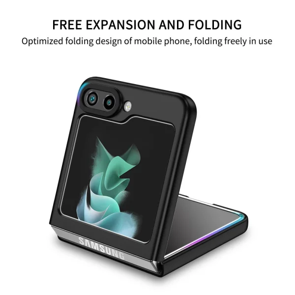 Калъф с поставка Hard Cover за Samsung Galaxy Z Flip5 5G, Черен 2