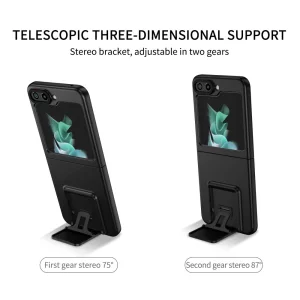 Калъф с поставка Hard Cover за Samsung Galaxy Z Flip5 5G, Черен 4