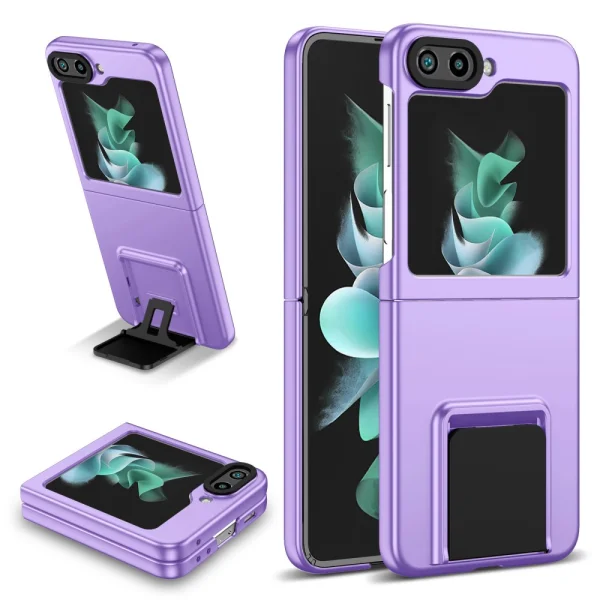Калъф с поставка Hard Cover за Samsung Galaxy Z Flip5 5G, Лилав 1