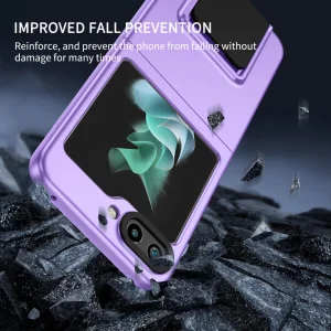 Калъф с поставка Hard Cover за Samsung Galaxy Z Flip5 5G, Лилав 6
