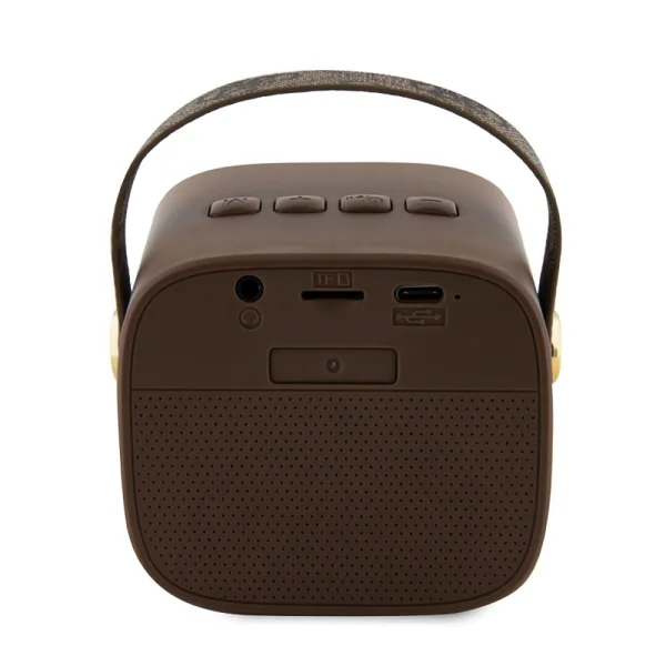 Portable speaker GUESS PU 4G Strap, GUWSB2P4SMW, Brown 3