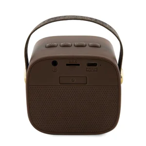 Portable speaker GUESS PU 4G Strap, GUWSB2P4SMW, Brown 3
