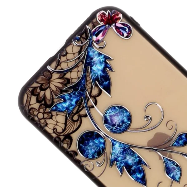 Удароустойчив гръб Lace Flower за Iphone 11 Pro, Сини Пеперуди 5