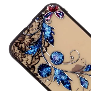Удароустойчив гръб Lace Flower за Iphone 11 Pro, Сини Пеперуди 5