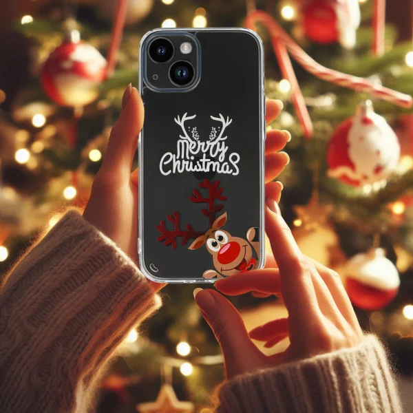 Shockproof Christmas Case for iPhone 14, Merry Christmas 3
