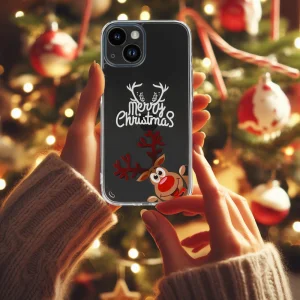 Shockproof Christmas Case for iPhone 14, Merry Christmas 3