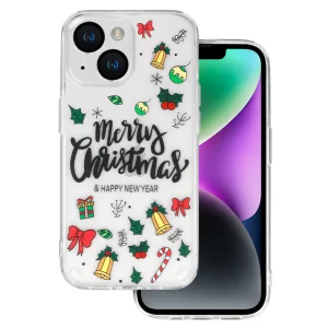 Удароустойчив калъф Christmas за iPhone 14, Happy New Year