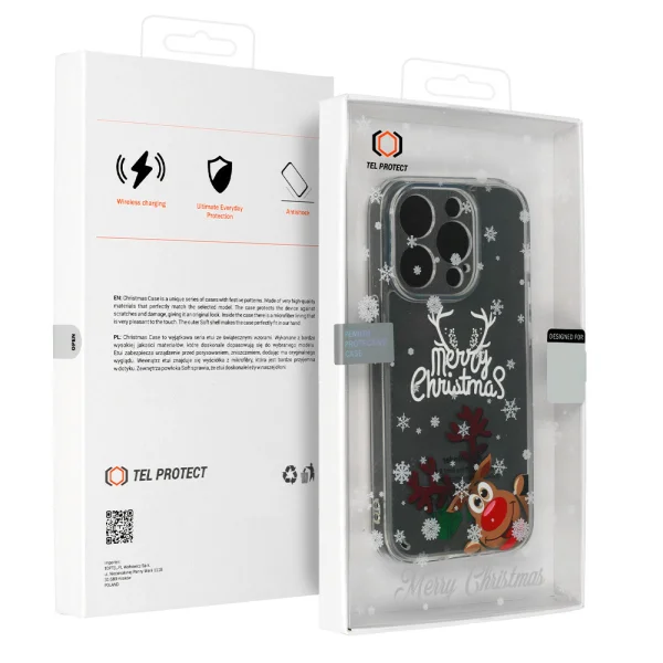 Shockproof Christmas Case for IPhone 15 Pro, Merry Christmas 4