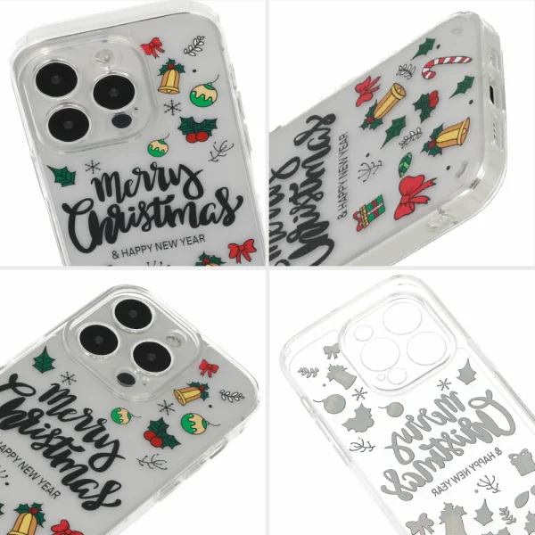 Удароустойчив калъф Christmas за iPhone 15 Pro, Happy New Year 3