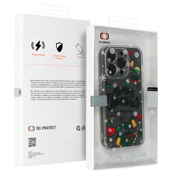 Удароустойчив калъф Christmas за iPhone 15 Pro, Happy New Year 4