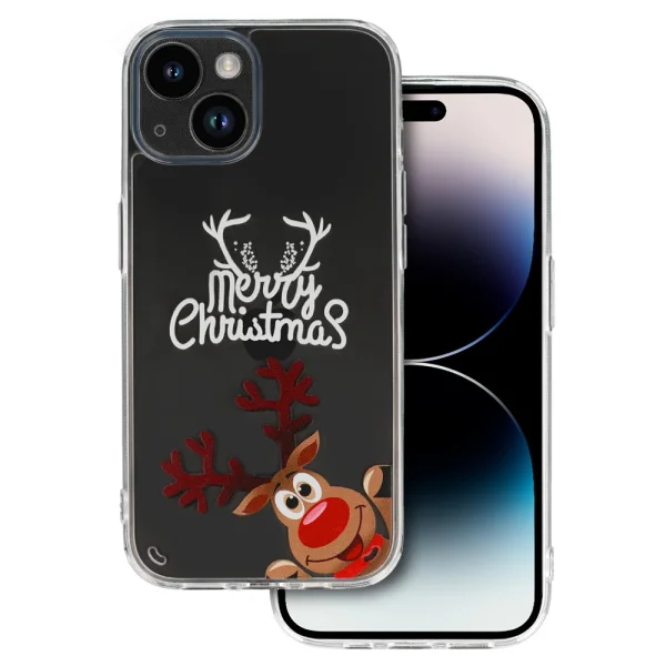 Shockproof Christmas case for iPhone 15, Merry Christmas 1