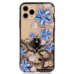 Удароустойчив гръб Lace Flower за Iphone 11 Pro, Сини цветя