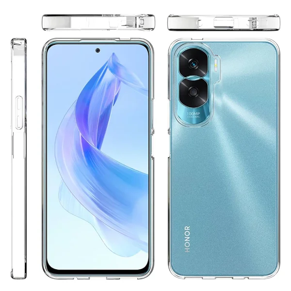 Silicone case for Huawei Honor 90 lite 5G, 0.5 mm, Transparent 2