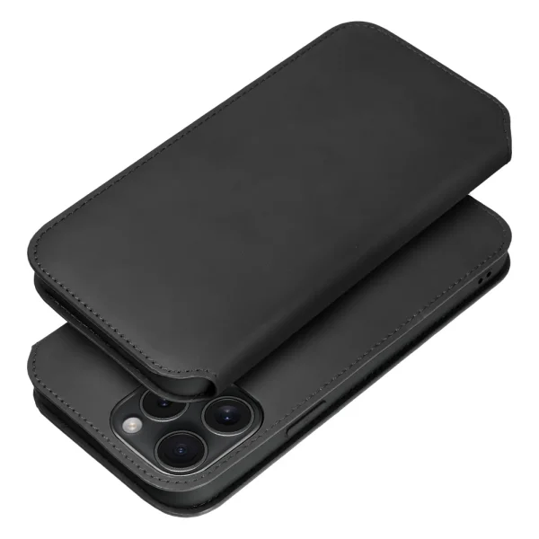 Калъф тефтер Dual Pocket за iPhone 15 Pro, Черен 4