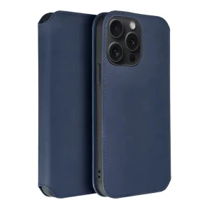 Калъф тефтер Dual Pocket за iPhone 15 Pro, Син 3