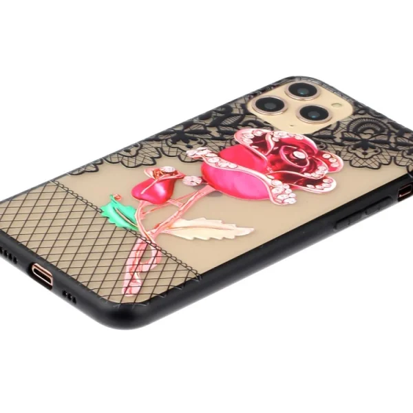 Shockproof back cover Lace Flower for Iphone 11 Pro, Rose 3