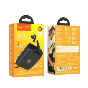 Комплект преносима колонка с TWS Bluetooth Слушалки HOCO HC15, 1200 mAh, 5W , Черен 3