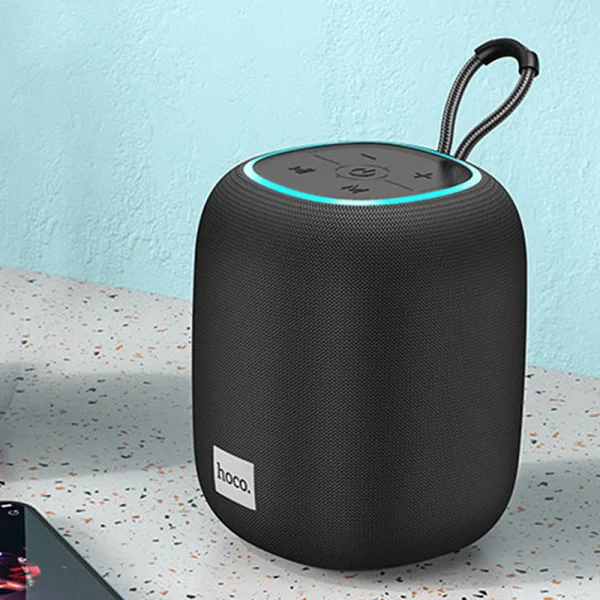 Преносима колонка HOCO HC14, Wireless, Bluetooth 5.2, RGB Lights, Черен 2