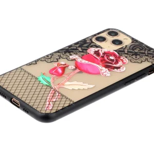 Shockproof back cover Lace Flower for Iphone 11 Pro Max, Rose 3