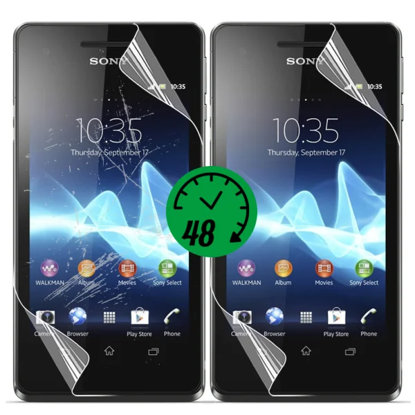 Хидрогел протектор Auto Repair за Sony Xperia V, front full 1