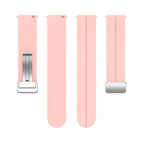 Techsuit Watchband 22mm W011 Silicone Strap for Huawei Watch GT2 (46mm), GT2 Pro, GT3 Pro, Ultimate, Xiaomi Watch S1, Pink 3