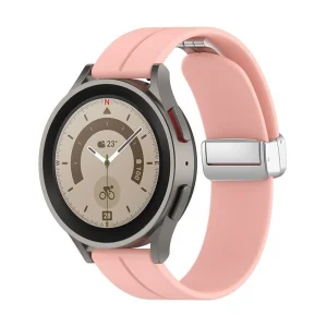 Силиконова Каишка Techsuit Watchband 22mm W011 за Huawei Watch GT2 (46mm), GT2 Pro, GT3 Pro, Ultimate, Xiaomi Watch S1, Розов