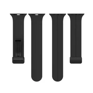 Techsuit Watchband W011 Silicone Strap for Apple Watch 1,2,3,4,5,6, Black 3