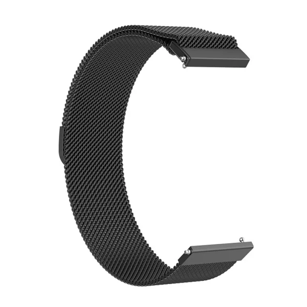Метална Каишка Techsuit Watchband 22mm W009 за Samsung Galaxy Watch 46mm, Watch 3, Gear S3, Huawei Watch GT, GT2, GT3 (46mm), Черен 1