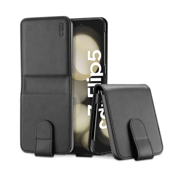 TECH-PROTECT WALLET Case for Samsung Galaxy Z Flip 5, Black 1