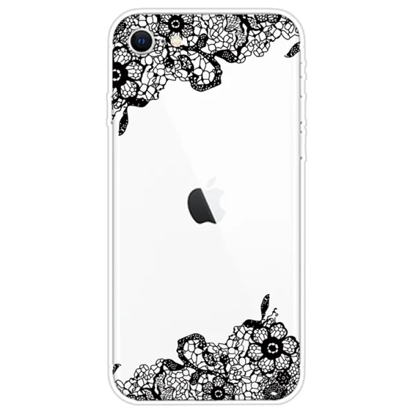 Силиконов Гръб за iPhone 7 / iPhone 8 / iPhone SE (2020), Орнаментни цветя 1
