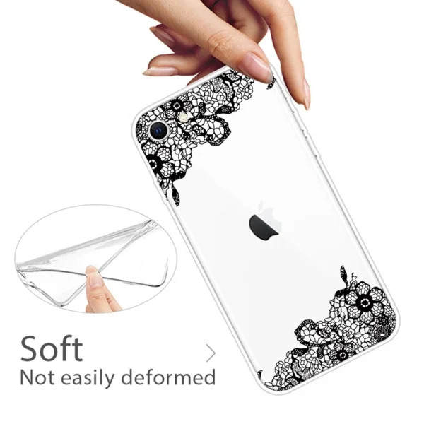 Силиконов Гръб за iPhone 7 / iPhone 8 / iPhone SE (2020), Орнаментни цветя 4
