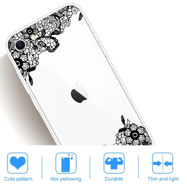 Силиконов Гръб за iPhone 7 / iPhone 8 / iPhone SE (2020), Орнаментни цветя 5