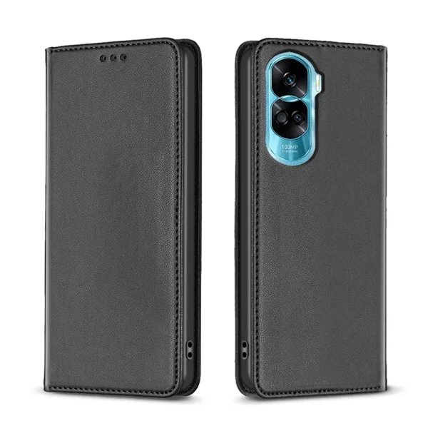 Magnetic Book Case for Huawei Honor 90 Lite 5G, Black 1