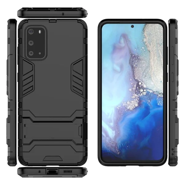 Shockproof Case with Stand for Samsung Galaxy S20, Black 4