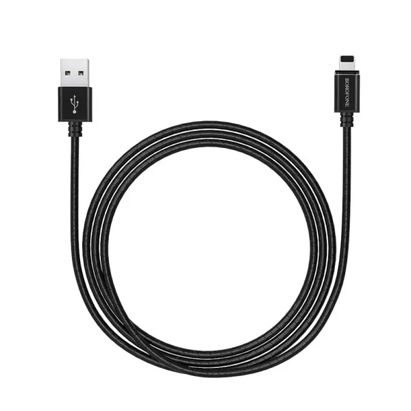 Magnetic Cable Borofone MagJet BU1, 3A, 1.2m, Lightning, Black 3
