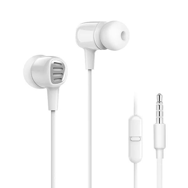 Слушалки с микрофон JELLICO CT-27, Jack 3.5mm, Бял 1