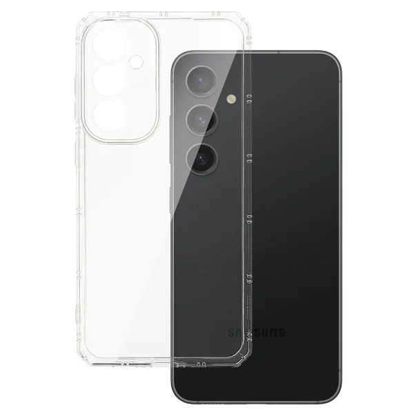 Armor Antishock Silicone Case for Samsung Galaxy S23 FE, Transparent 1