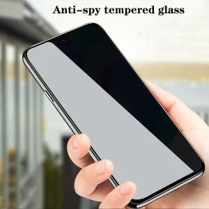 Стъклен Протектор Full Glue PRIVACY за Samsung Galaxy S23 FE, Черен 3