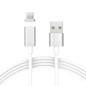 Магнитен кабел Magnetic от USB към Lightning за iPhone 5/6/7/8/X, 1m, Сребрист