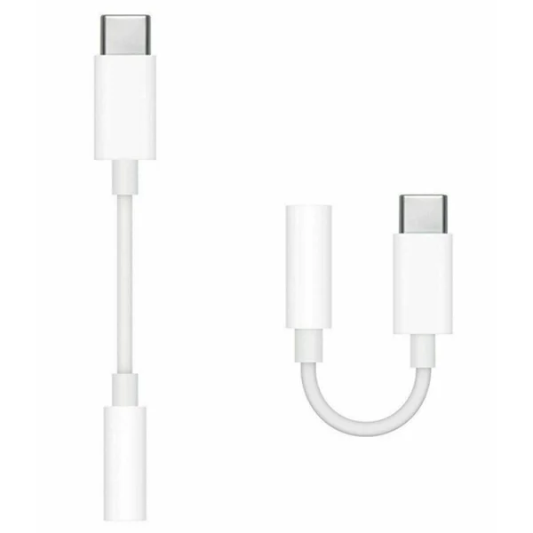 Apple MU7E2ZM A Adapter with Jack 3.5 mm to Type C, White 4