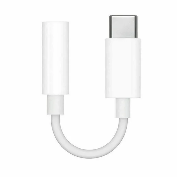 Apple MU7E2ZM A Adapter with Jack 3.5 mm to Type C, White 5