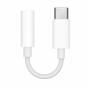 Apple MU7E2ZM A Adapter with Jack 3.5 mm to Type C, White 5