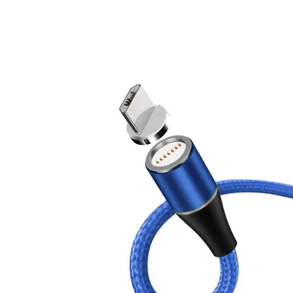 Магнитен кабел Magnetic от USB към Micro USB, 3A, 1m, Син 3