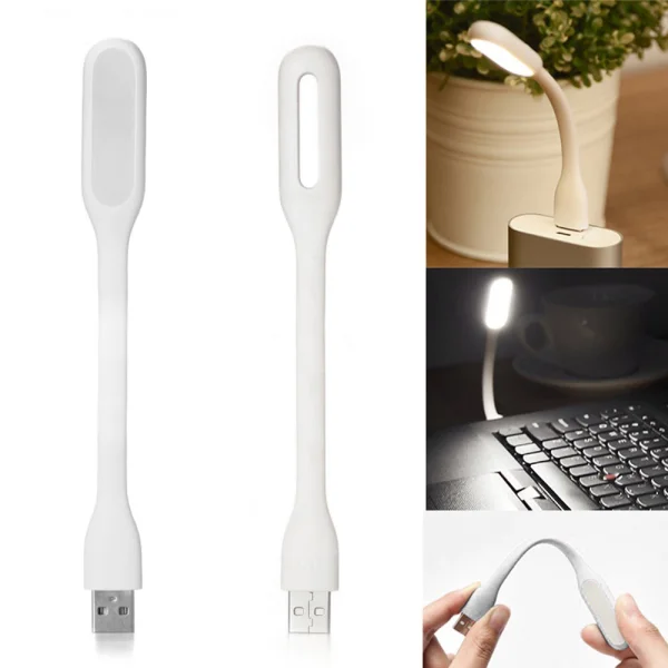 Мини Лампа Silicone USB LED, Бял 1